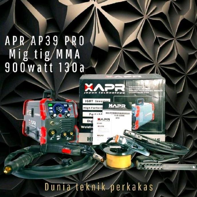 TERMURAH - MESIN LAS APR AP39 PRO MIG TIG MMA 130A 900WATT /MESIN LAS APR AP39PRO 130A 900WATT MIG T