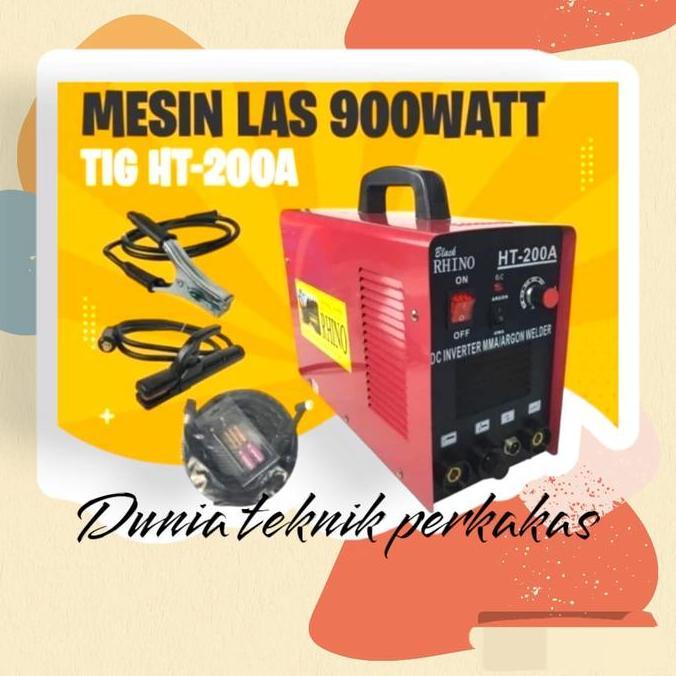 mesin las Argon RHINO tig HT200