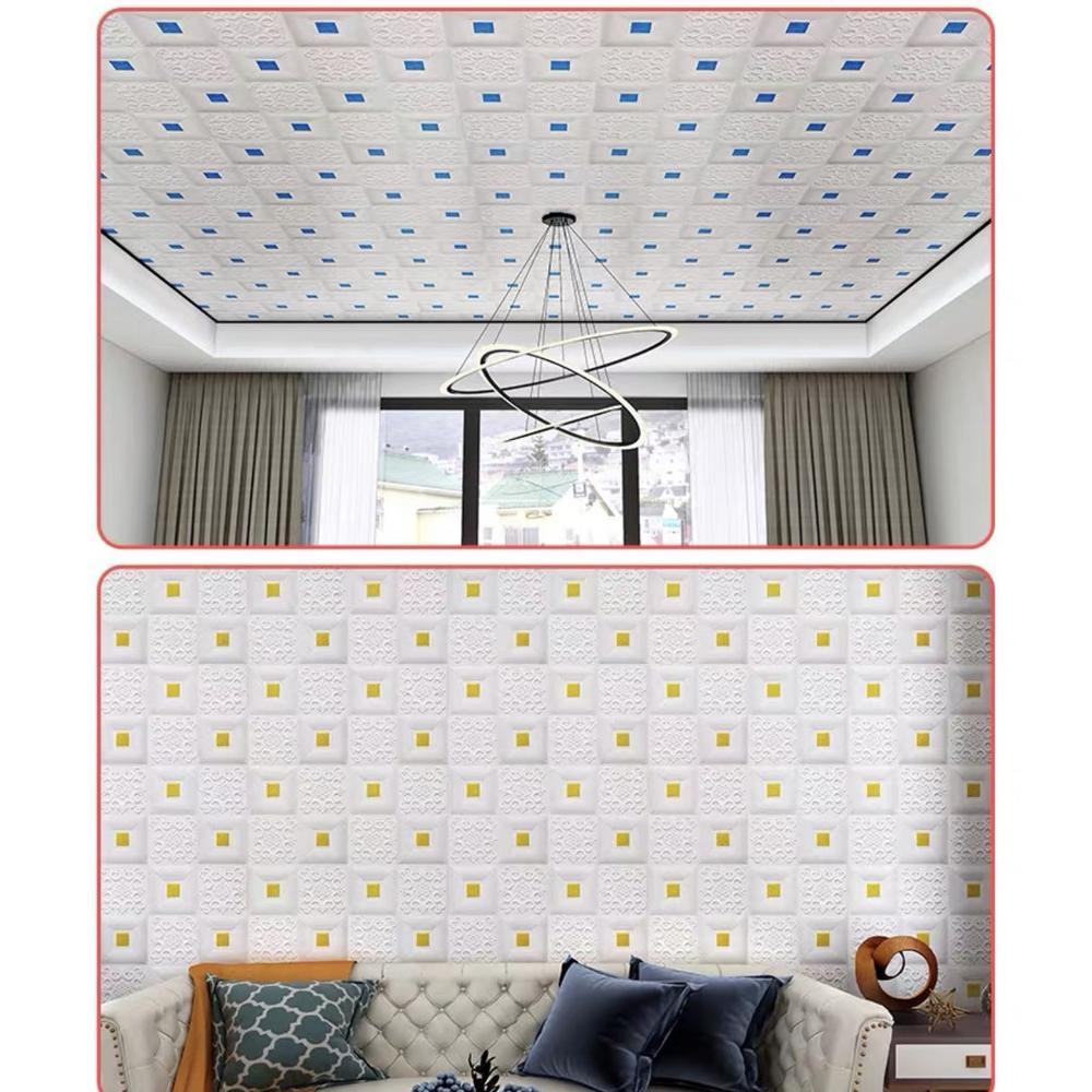 garansi` kualitas super original reseller welcome - h719 3d wallpaper dinding foam / wallpaper motif