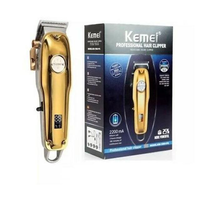 Kemei Km 1986 Kemei Km-1986 Alat Mesin Cukur Rambut Kemei Metal Silver