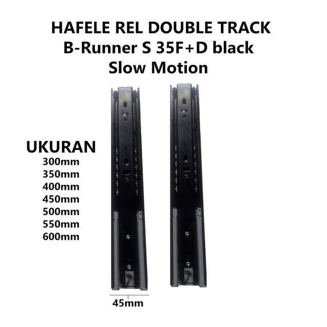 REL LACI DOUBLE TRACK 30CM / HAFELE REL LACI BB SLOW MOTION 432.24.381