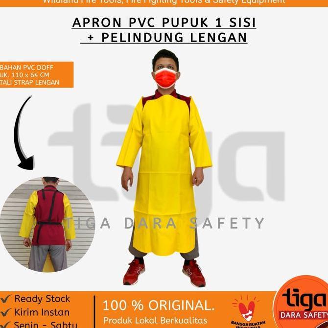 Kithch- Apron Pupuk Dan Industri Plus Apron Lengan Anti Air Dan Anti Kimia