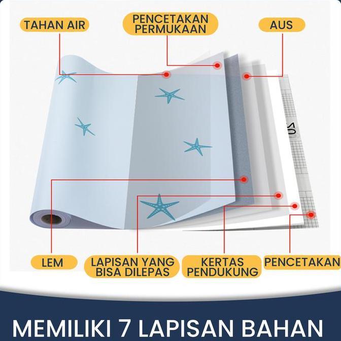 READY BUNDLE  PAKET 5 ROLL/PCS WALLPAPER DINDING ALL VARIANT UKURAN PER ROLL 45CM X 8 METER ADIPATI 