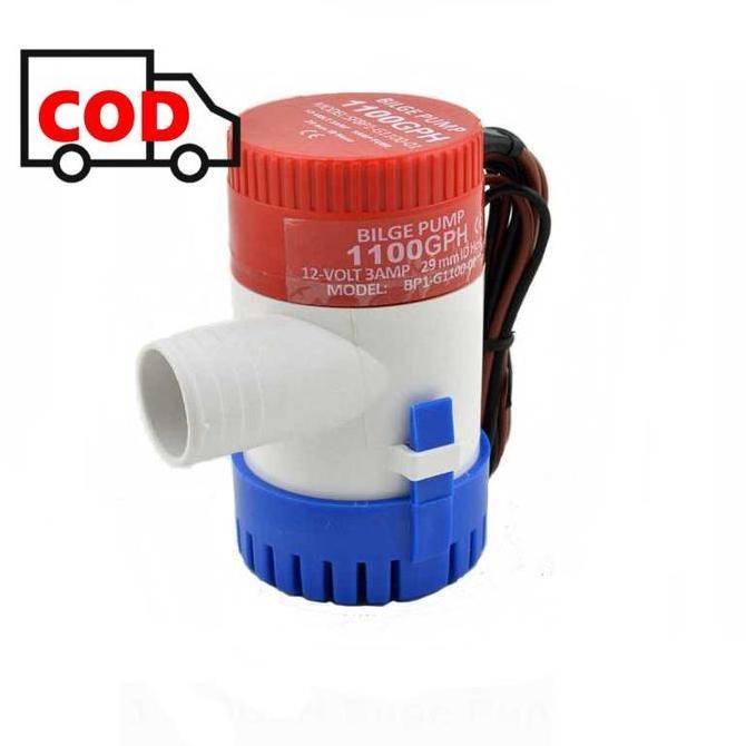 Pompa Air Submersible Under Water 1100GPH Bilge Pump DC 12V Tekanan Tinggi Tenaga Aki Accu atau Adap