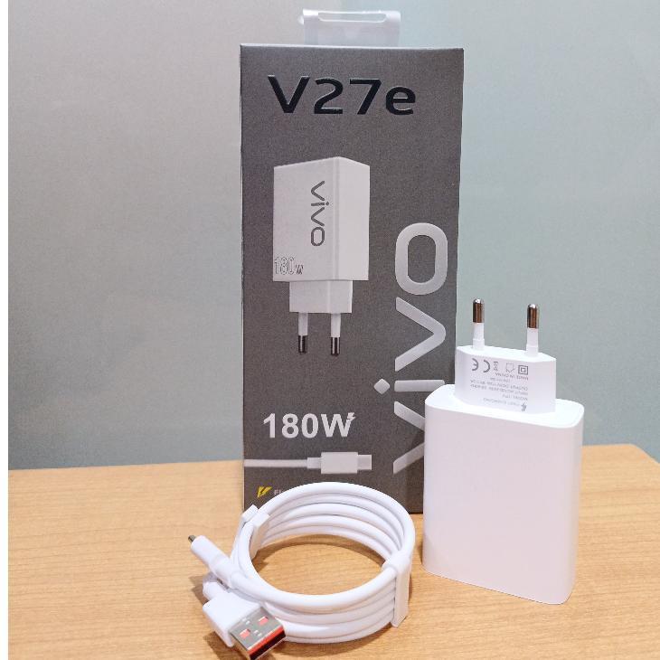 CUCI GUDANG Charger Ori 100% vivo V27E 180W 5G flash charge Support FastCharging super Vooc kompatib