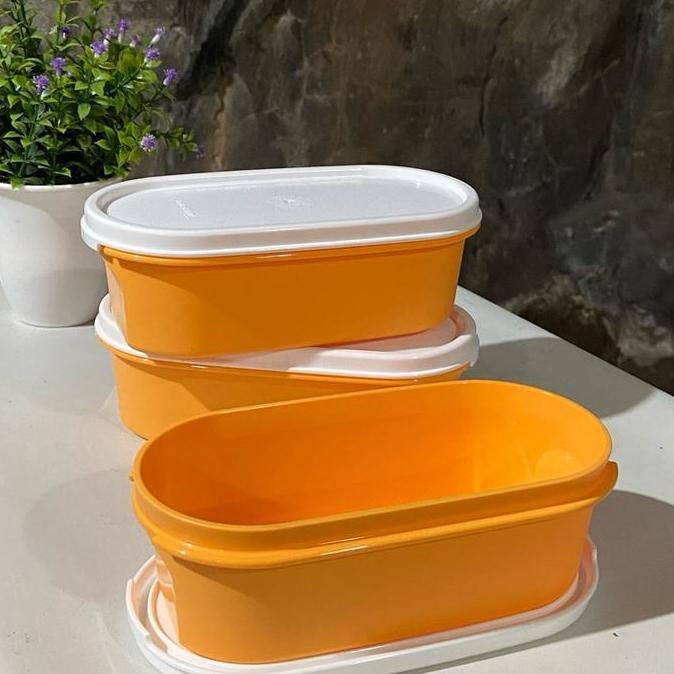 Bestsell- Tempat Makan Tupperware Slim Oval Keeper @300Ml 1 Pc