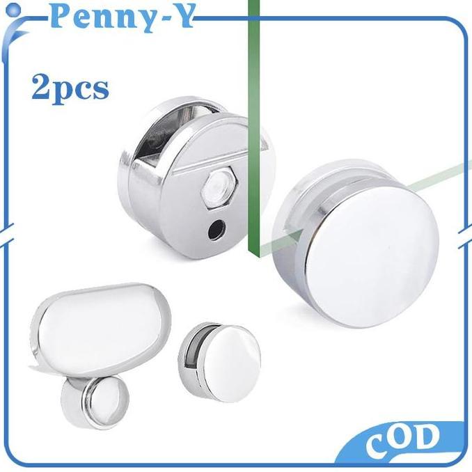 2pcs Klip Penjepit Cermin Kamar Mandi/Gantungan Kaca/Jepit Kaca Cermin