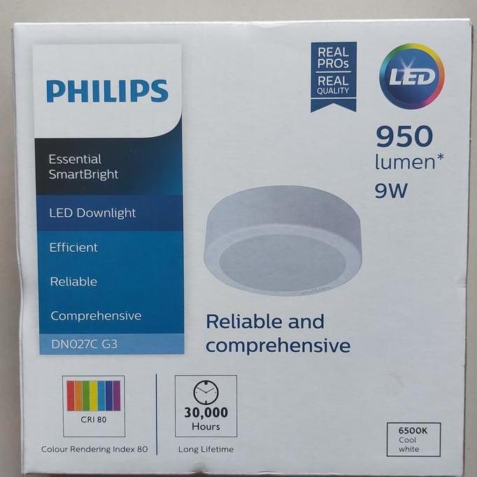 Downlight Outbow PHILIPS LED DN027C 6 Inch 9 Watt Putih Netral Kuning