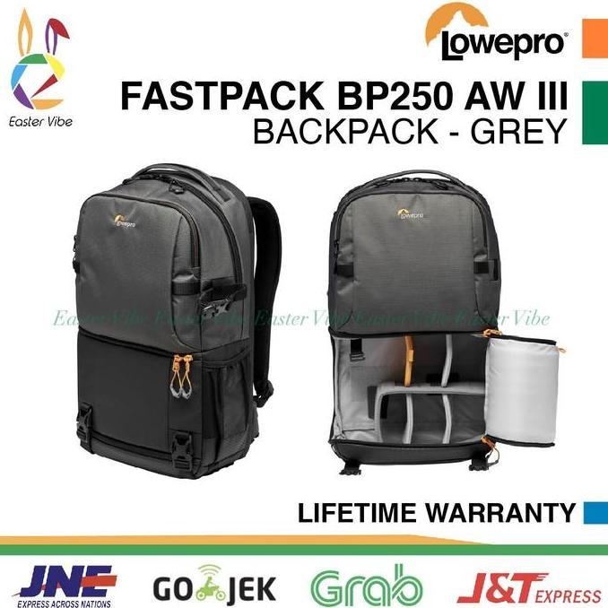 TERBARU - LOWEPRO FASTPACK BP 250 AW III - TAS BACKPACK KAMERA LAPTOP ORIGINAL