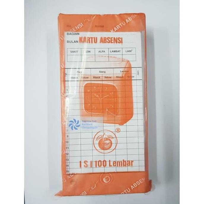 Officeqyu- Kartu Absen Ceklok / Kartu Absen Manual