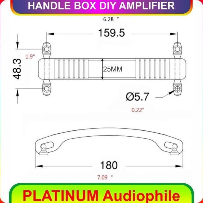 Best- Handle Box Speaker Amplifier Pegangan Box Karet DIY