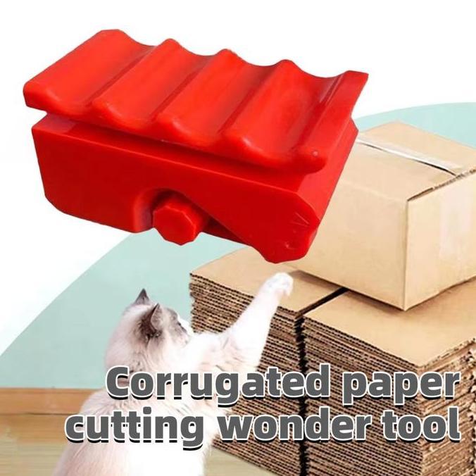 CALAVO 1pc Pemotong Karton Alat daur ulang portabel, serbaguna dan serbaguna Pemotong Kertas Bergelo