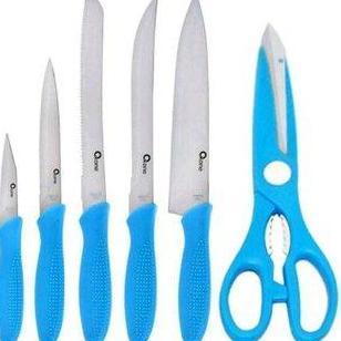 Lengkap- Pisau Dapur Oxone Ox-961 Pisau Dapur Set Oxone Stainless - Colorfull