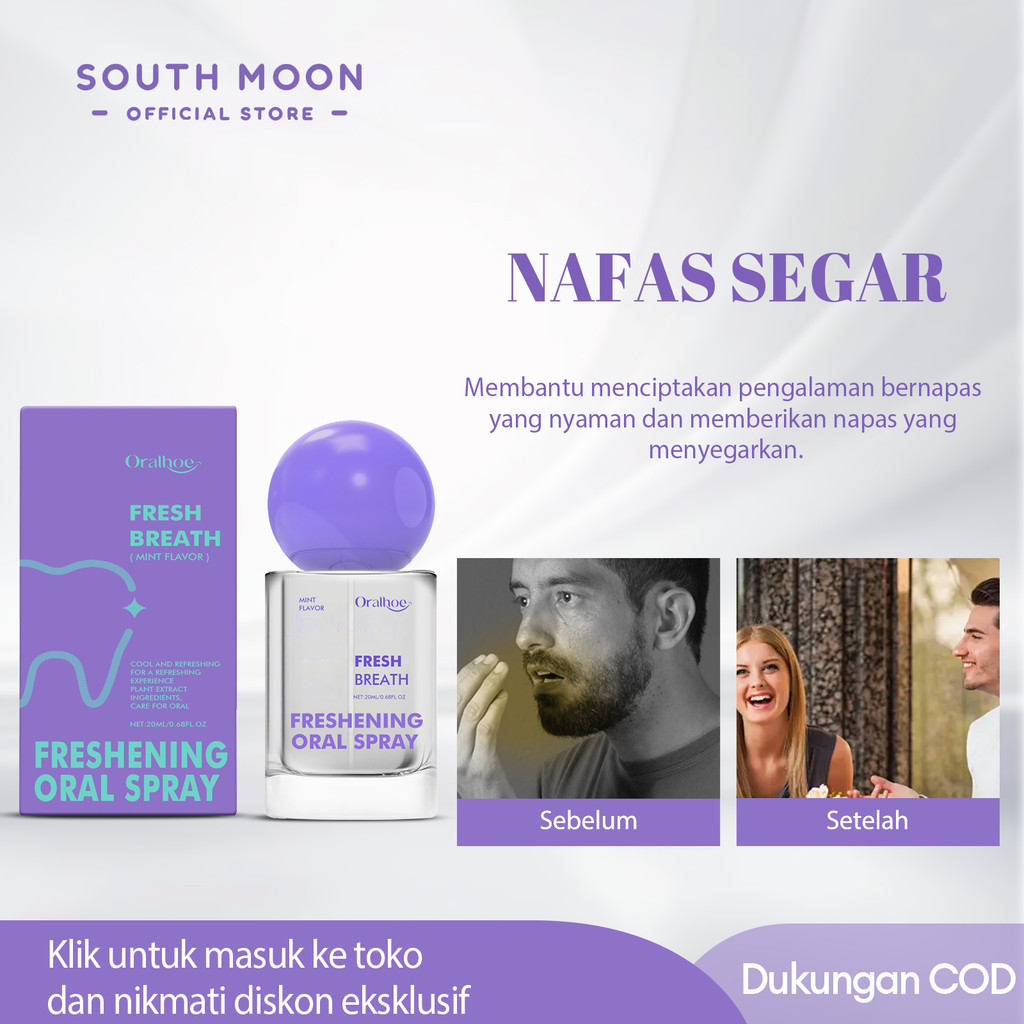 Oralhoe permen penghilang bau mulut 20ml semprotan mulut mouth spray untuk bau mulut semprot mulut w
