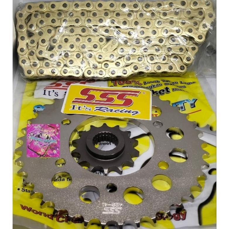 gir gear set sss 428 415 rantai gold random Scorpio/scorpio Z