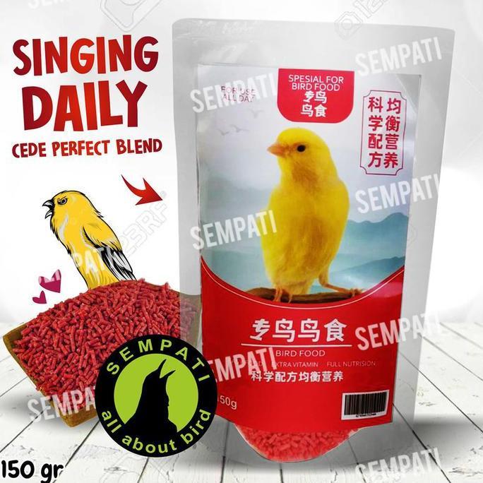 Cede Red Food Probird Pakan Import Makanan Burung Kenari Finch Pleci Gelatik Voer Pelet Merah Redpro