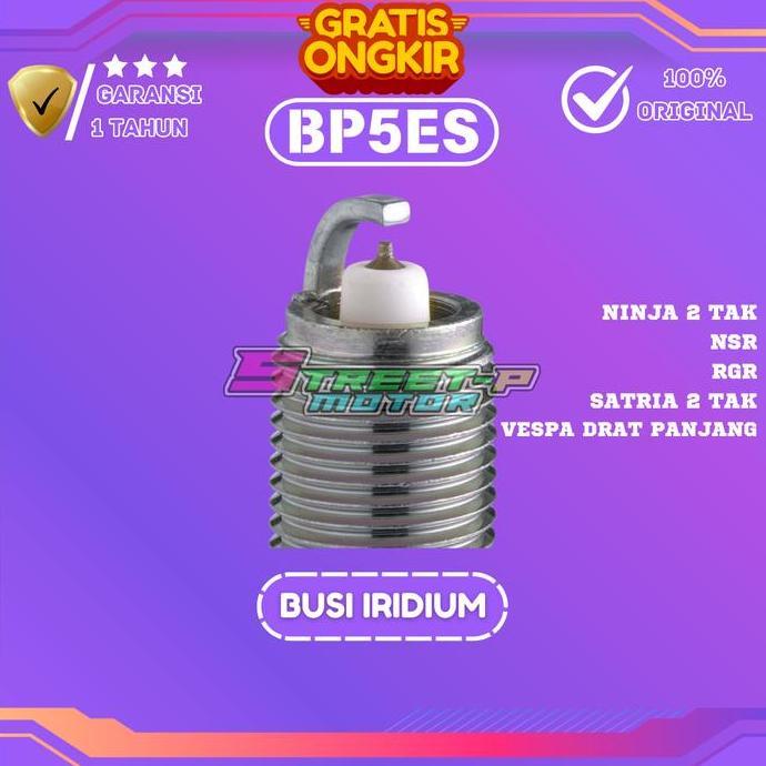 Weszstore - Busi Racing Super Iridium BP5ES Ninja 2T Satria 2T Vespa NSR RGR Original