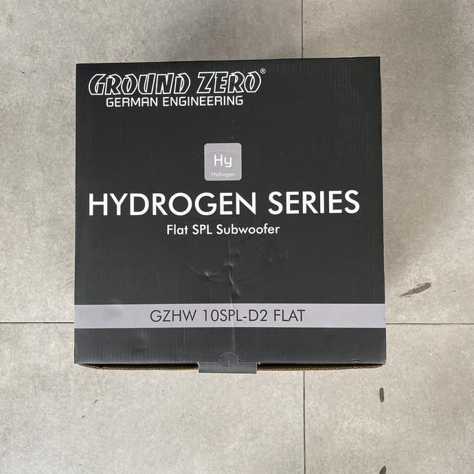 TERBARU - SUBWOOFER GROUND ZERO HYDROGEN GZHW 10SPL-D2 FLAT SQL SHALLOW SUBWOOFER