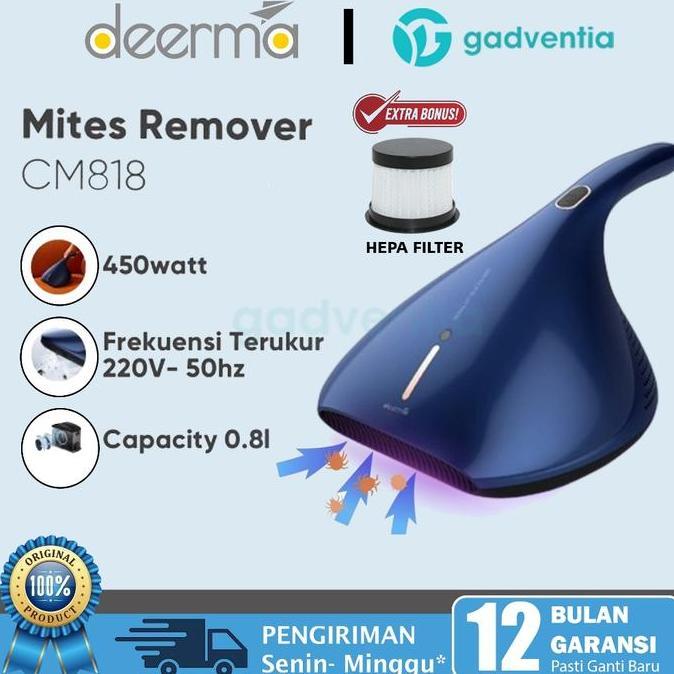 Deerma CM818 Vacuum Cleaner Vacum Vakum Derma Pembersih Tungau Kasur