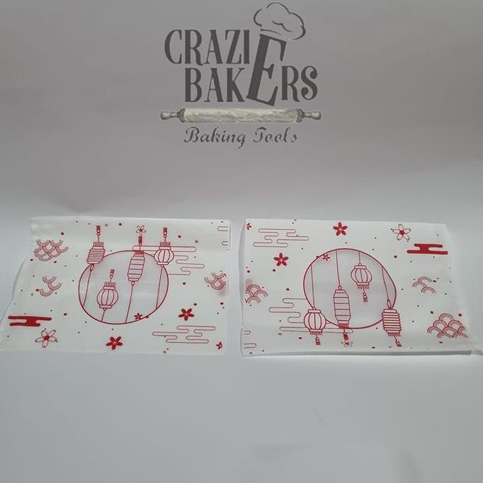 PLASTIK KEMASAN KUE BULAN MOONCAKE CHINESE LANTERN PUTIH