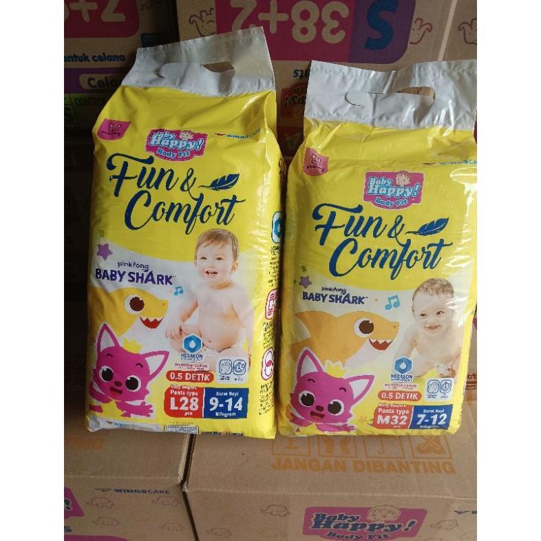 Baby happy baby happy popok celana happy active pants  M20/L20/XL20/XXL18/S38+2/M32/L28/XL26/XXL24