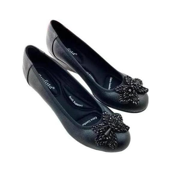 Wedges wanita sepatu wedges paulista KN03 Shoes