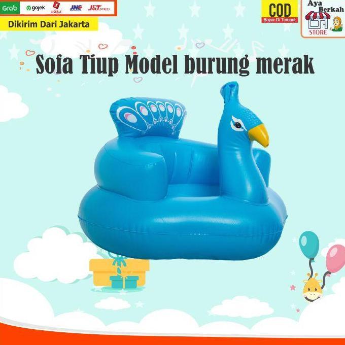 Sofa kursi tempat duduk bayi model pompa tiup bebek seat Mobil Merak