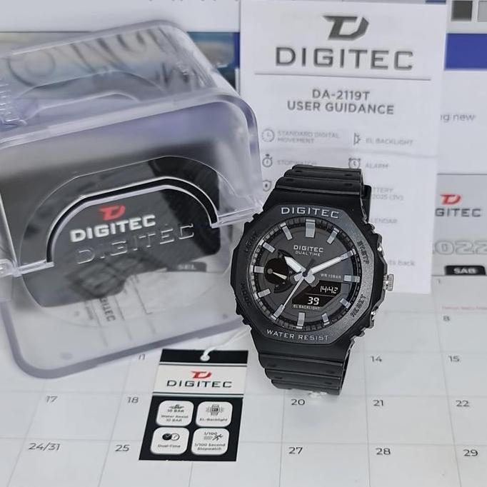 Jam Tangan Digitec Pria DG 2119 Original digitec 2119 Hitam Abu