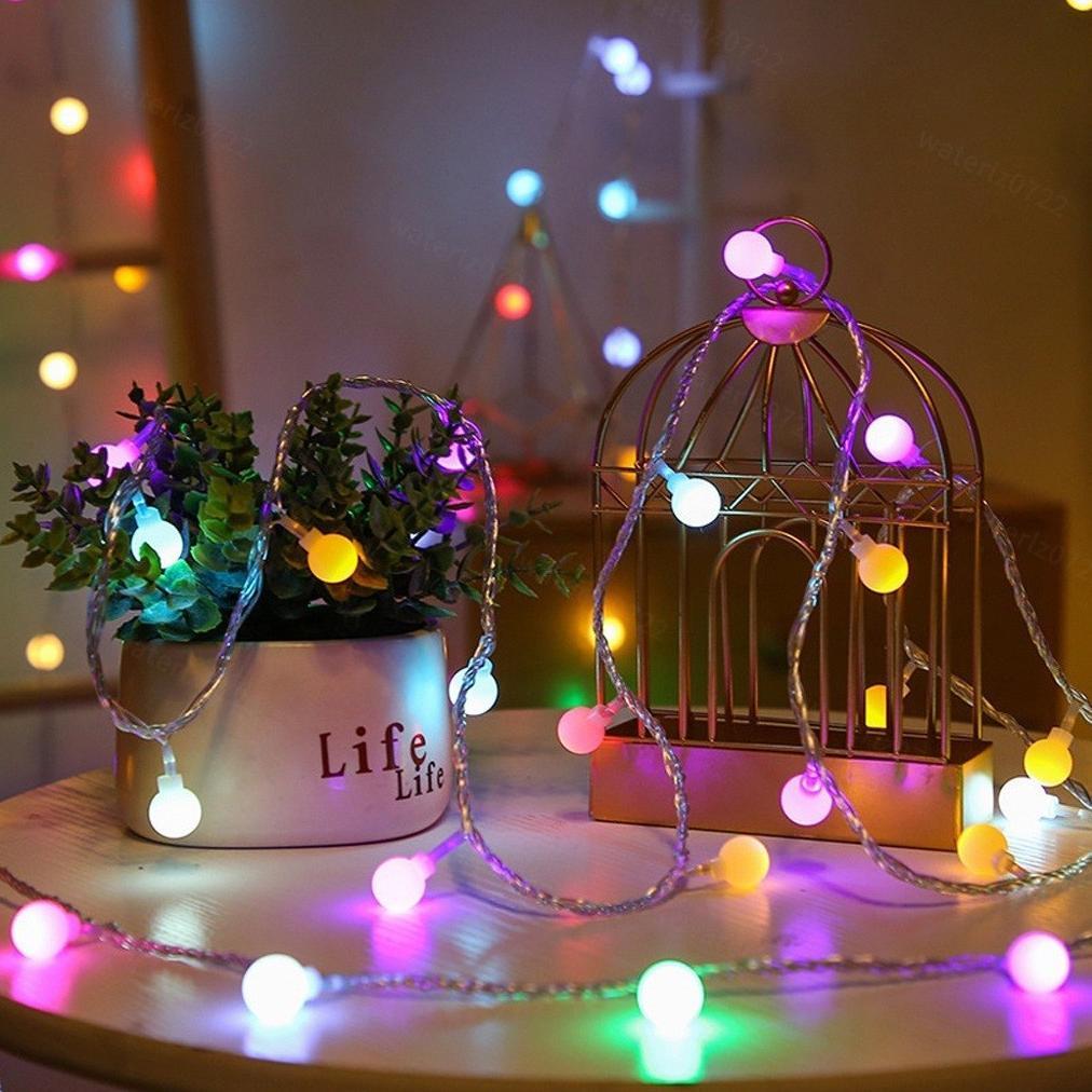 Huisme Lampu Tumblr Tumbler  100 Led 10 Meter Warna Warni Tempel Dinding Lampu Tidur Kamar Kelap Kel