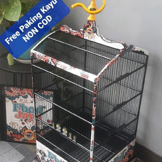 DISKON Sangkar Kotak kosan 40x40 ruji fiber Ebod jaya decal READY STOCK