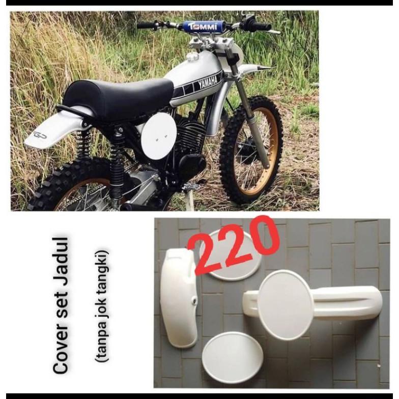 COVER BODY SET JADUL 5item tanpa jok tangki SPAKBOR DEPAN BELAKANG COVER NOMER TS DT100 -B trail sup