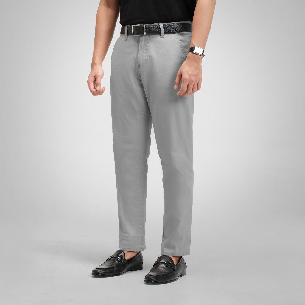 OM CUTOFF Element Chino Pants Celana Basic Pria Panjang Regular Fit Stretch