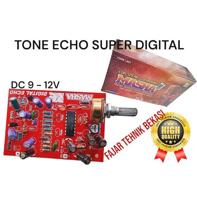 KIT MODUL PCB TONE CONTROL SUPER DIGITAL ECHO REPEATER MIC KARAOKE MAS