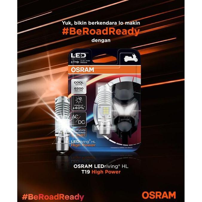 READY OSRAM LED T19 M5 K1 lampu utama motor H6 PUTIH KHUSUS GROSIR G00D QU4LITY