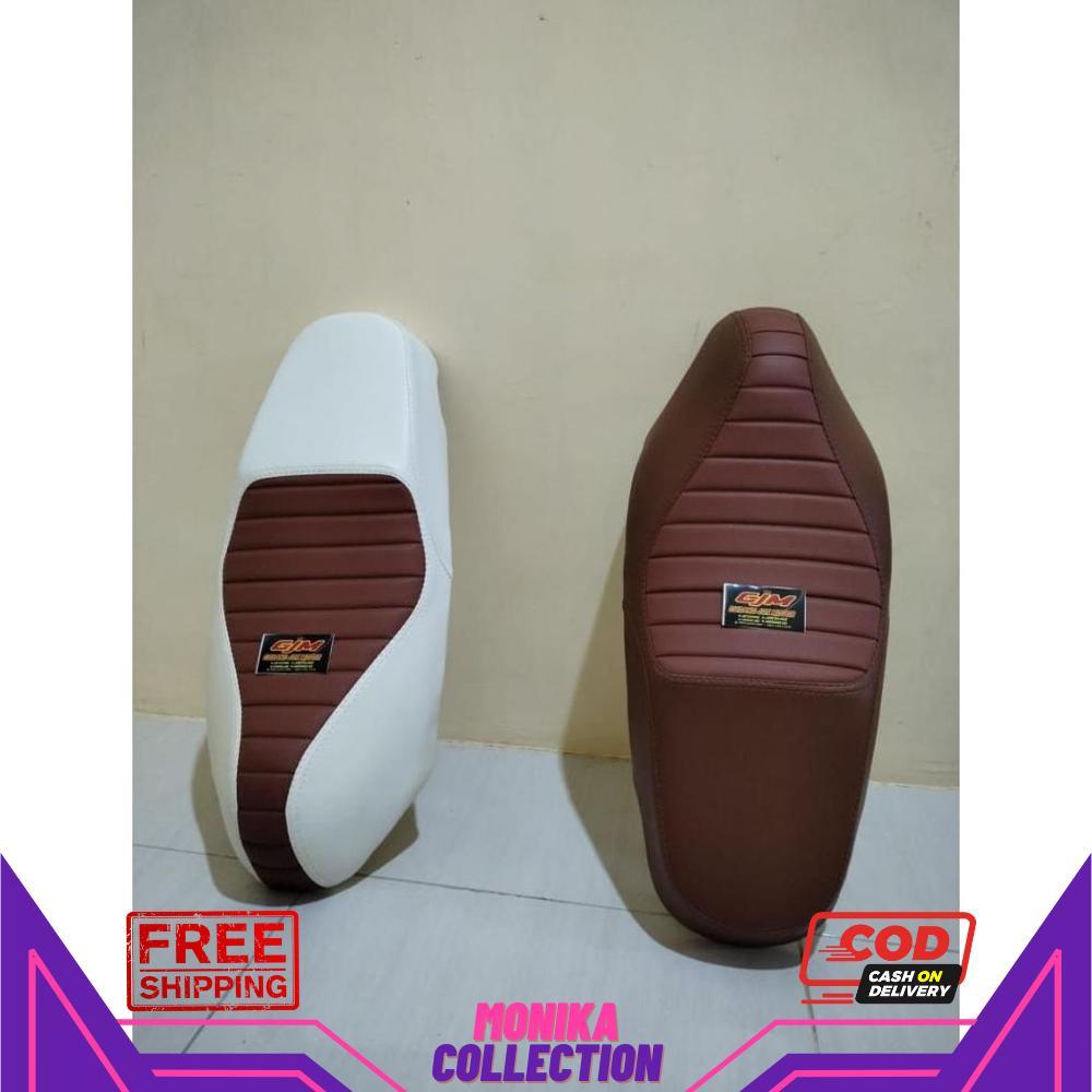 Jok honda scoopy caferacer-jok scooy karbu fi new caferacer doubleseat ala vespa - RO30-0912 2025 Bi
