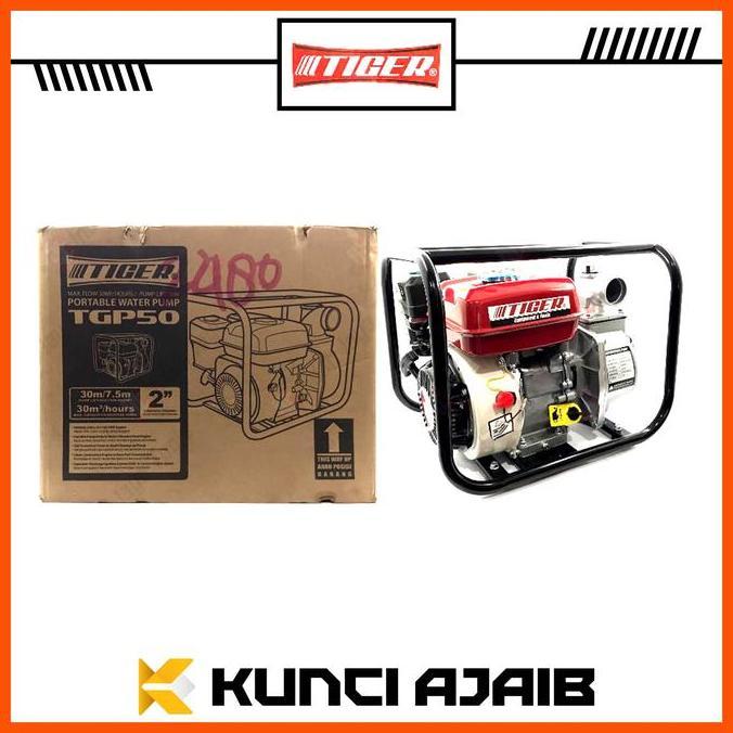 TERBARU - TIGER TGP50 Portable Water Pump 2" - Mesin Pompa Alkon Air Sawah Taman Irigasi