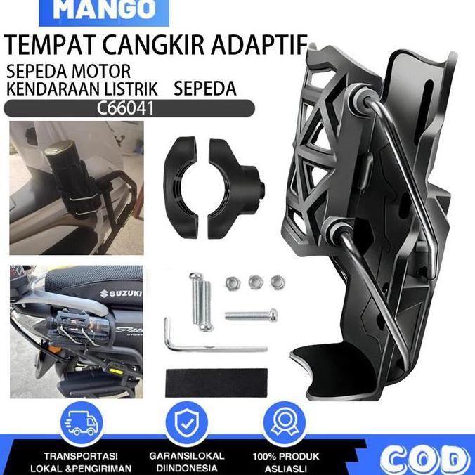 Promo Tempat Minum Botol Motor Mounting Spion Universa/Bottle Holder Motor Tempat Botol Motor Univer
