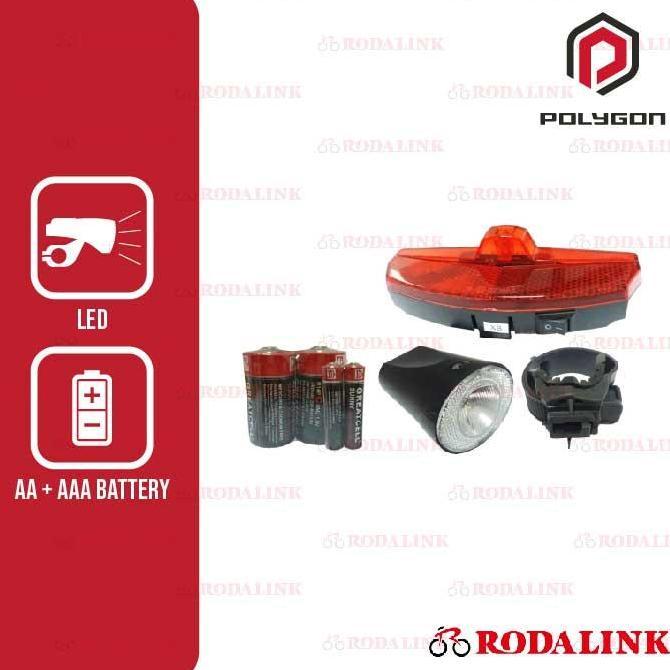 Promo Polygon Lampu Set Sepeda Sentinel Diskon