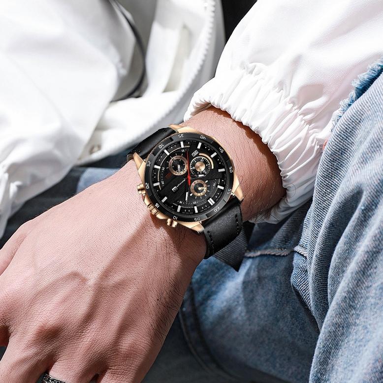 100% AMAN` HOT AOKEYO JAM TANGAN PRIA KULIT 216 JAM TANGAN AUTOMATIC PRIA JAM PRIA ANTI AIR ORIGINAL