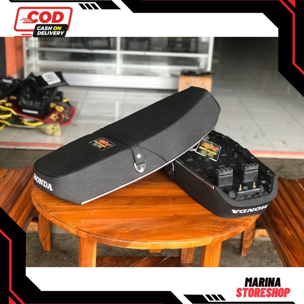 Jok motor honda astrea grand kulit amplas jok astrea standar anti gembos busa biru jok astrea grand 