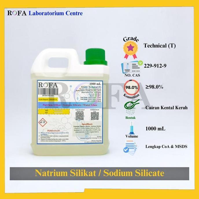 Natrium Silikat / Sodium Silicate / Waterglass / Na2SiO3 1000 mL