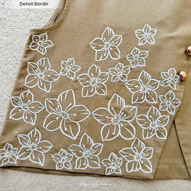 Bynissa - SALVIA VEST - Outerwear - Outer - Vest - n - Bordir - Embroidery