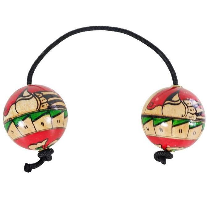 Lengkap- Marakas Patica Asalato Kosika Kashaka Shaker Kayu Lato-Lato Brandos Mk-40