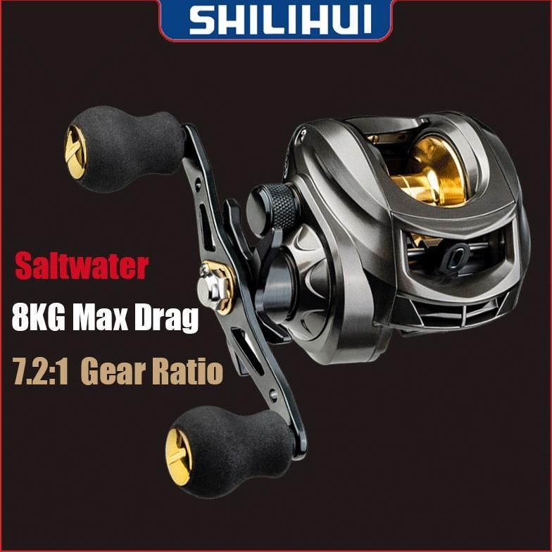 READYGan- SHILIHUI Rell Pancing Bc 7.2: 1 Reel Pancing 12BB Max Drag 8KG Real Pancing Bc Casting Bai