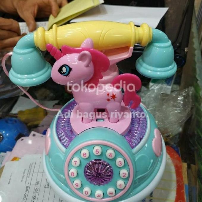 MAINAN ANAK TELPON MODEL KUDA PONY UNICORN LUCU KODE 583