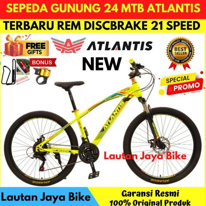 Terlaris Sepeda 24 Mtb Atlantis Rem Cakram