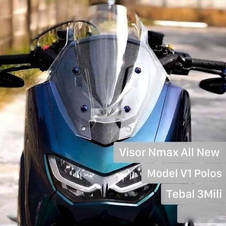 Windshield Nmax Model TDR V1 Jenong [Free Baut 4 Pcs] Winsil Nmax 2015-2019 Old & Nmax 2020-2022 New