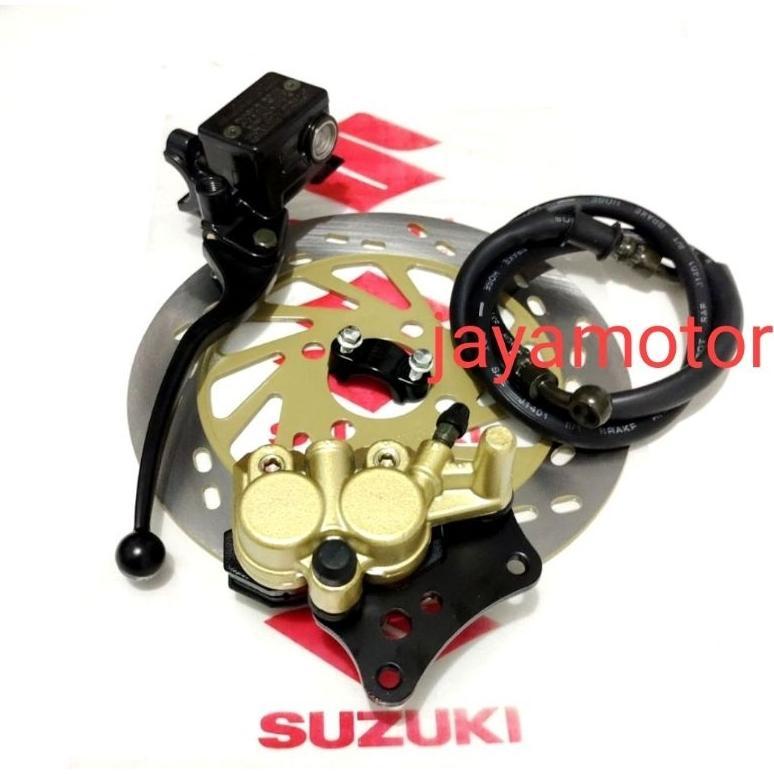 selang rem+piringan+master rem+kaliper depan Suzuki Skywave 125