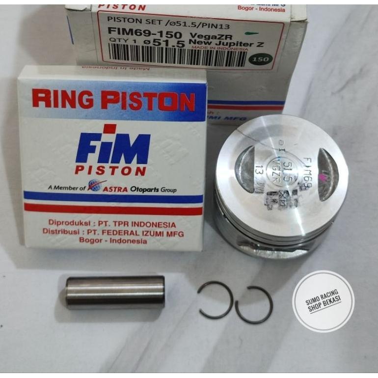 PISTON SEHER FIM69 VEGA ZR NEW JUPITER Z PIN 13 OS STANDAR 50.25 50.75 51.5 51.75 51.25 52 PIN 13 FI