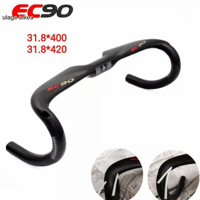 Promo handlebar dropbar carbon EC90 aero 1 31.8 OS drop bar handle stang balap road stang bengkok se